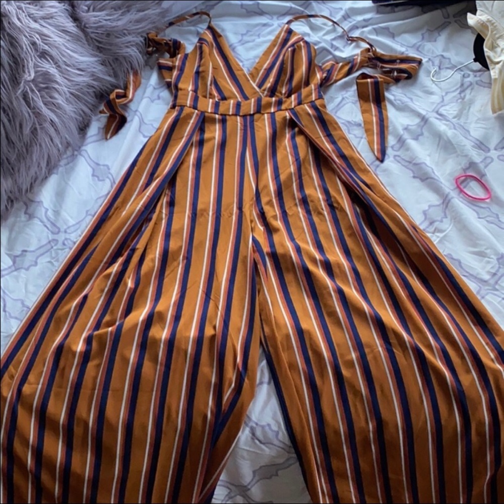 Striped Jumpsuit